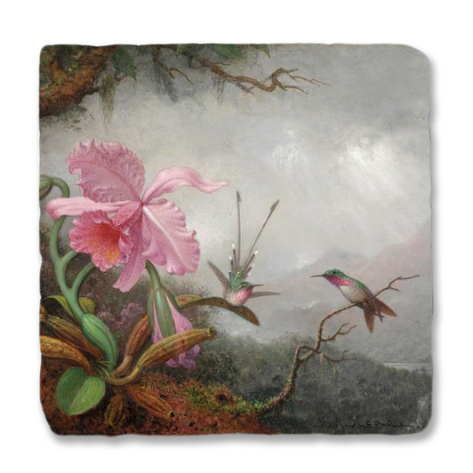 Hummingbirds & Orchids, Heade Trivet
