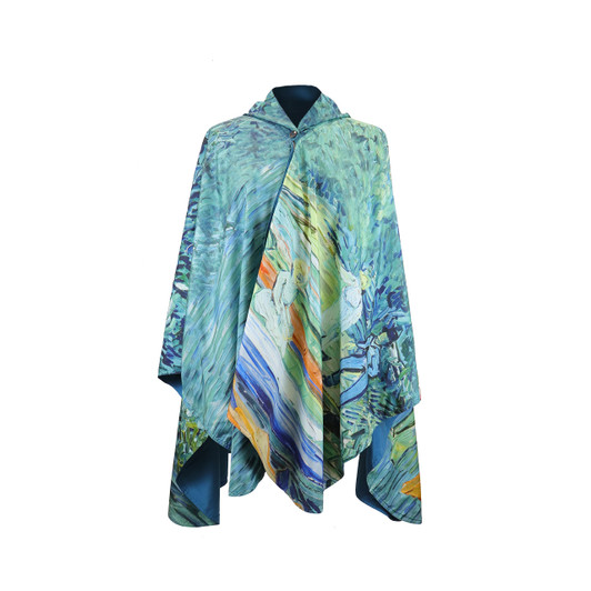 Bank of the Oise at Auvers, Van Gogh Rain Cape Bank of the Oise at Auvers, Van Gogh Rain Cape