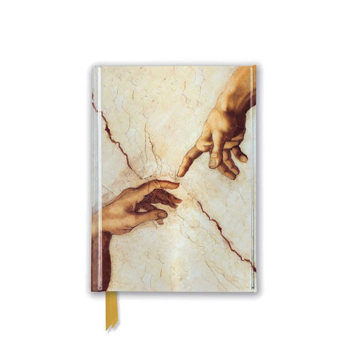 Creation Hands, Michelangelo Foiled Pocket Journal