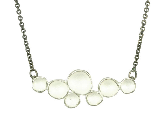 Silver Pod Bar Necklace