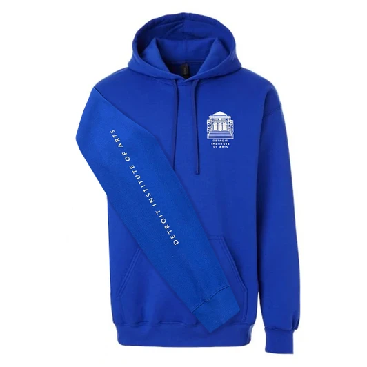 Blue DIA Building Hoodie
