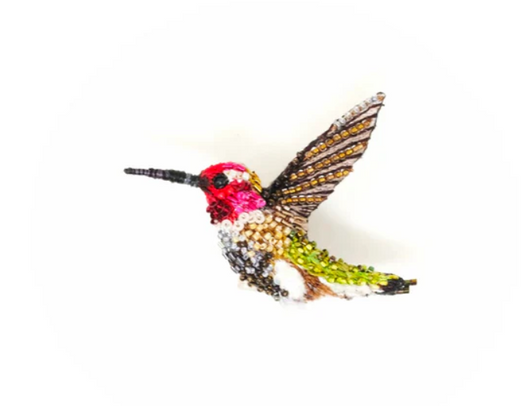 Sparkling Hummingbird Brooch