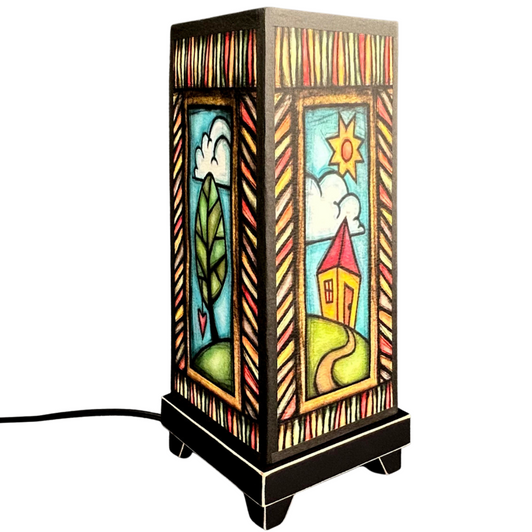 Tree/Home with Border Lamp