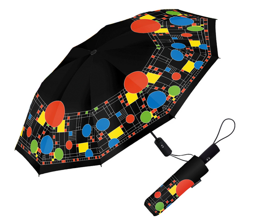Frank Lloyd Wright Coonley Playhouse Travel Umbrella