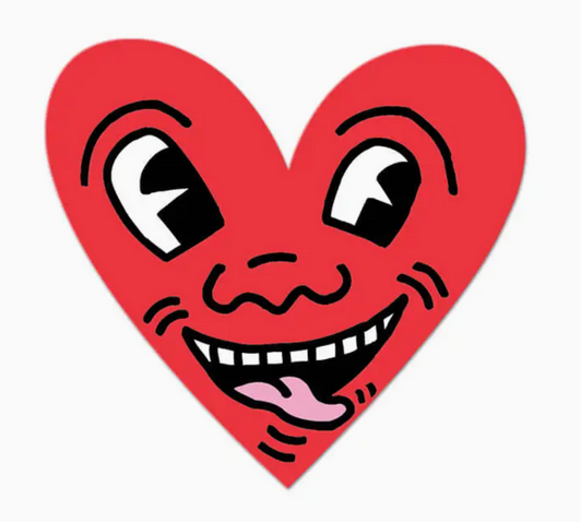 Heart by Keith Haring Sticker