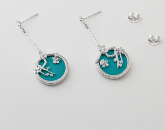 Van Gogh Almond Blossom Earrings