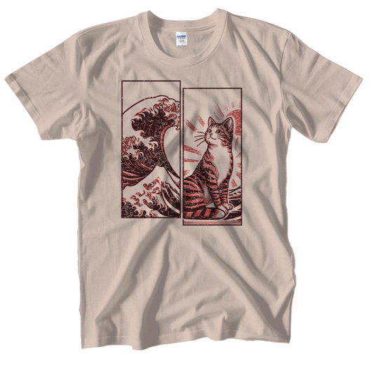 Japanese Wave Cat Tee Japanese Wave Cat Tee