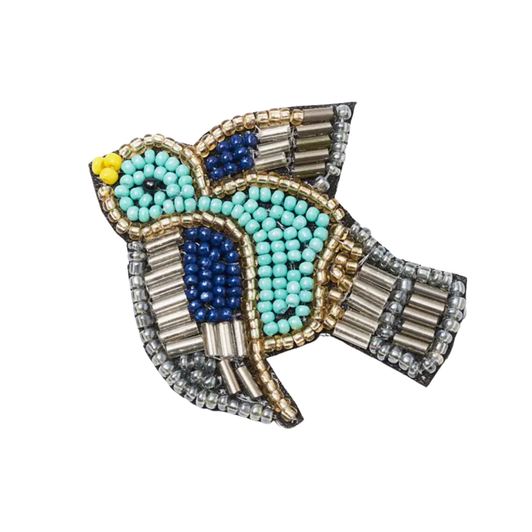 Bala Mani Beaded Bird Brooch