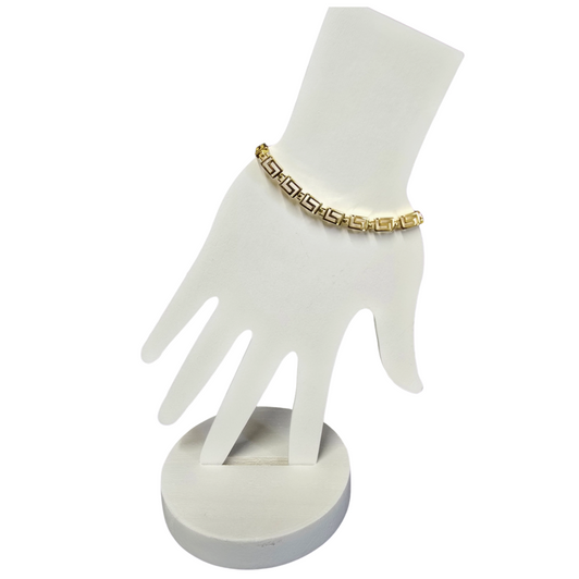 Gold Greek Key Bracelet