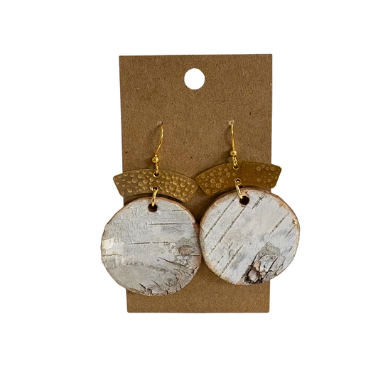 Birch Moon Brass Earrings
