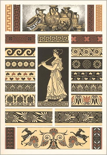 Grecian Motif Art Print