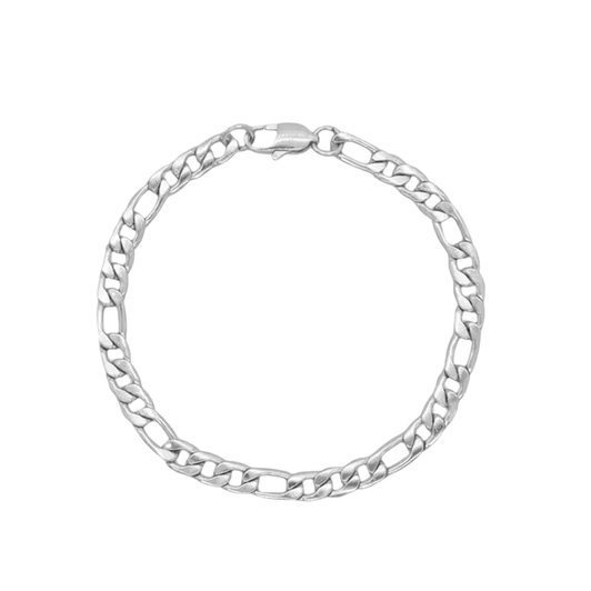 Men's Silver Figaro 8.3" Chain Bracelet