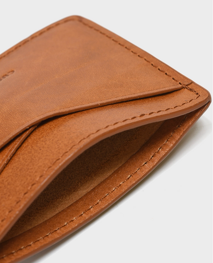 Men's Leather Cardholder, Cognac