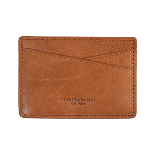 Men's Leather Cardholder, Cognac