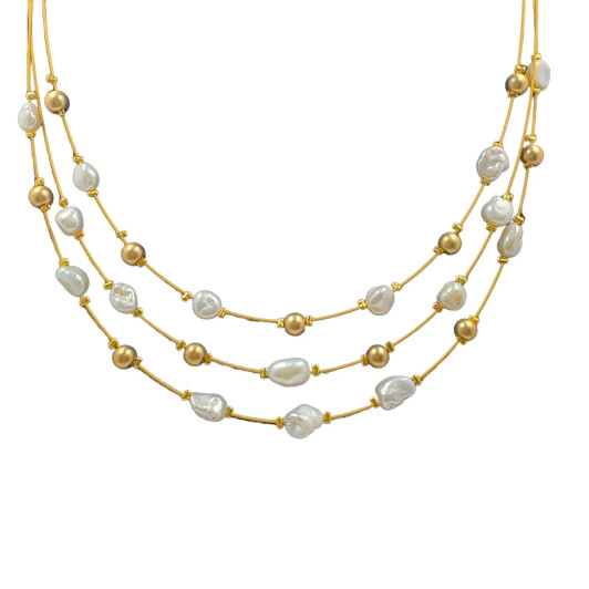 3-Strand Pearl Necklace