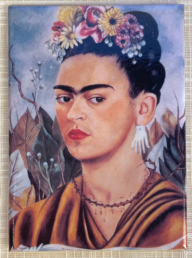 Frida with Flowers Magnet
