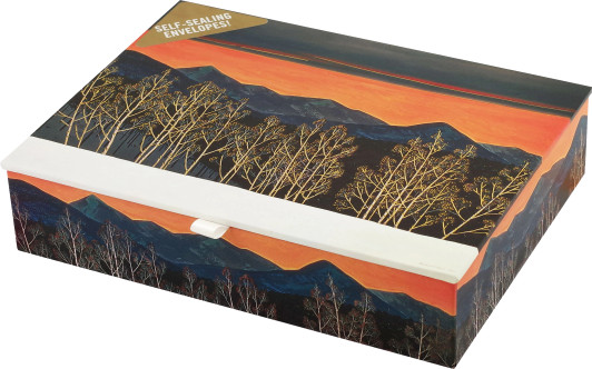Mountain Sunset Boxed Holiday Cards