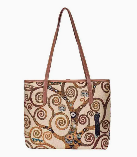 Gustav Klimt Tree of Life Tapestry Tote