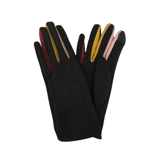 Multi-Colored Black Gloves