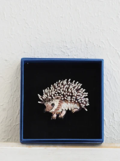 Hedgehog Brooch