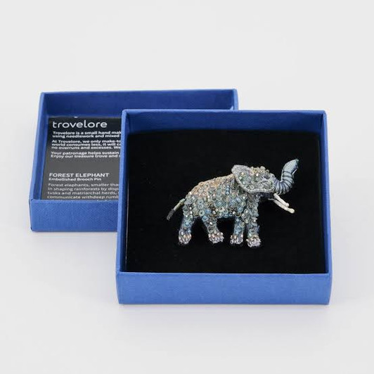 Forest Elephant Brooch