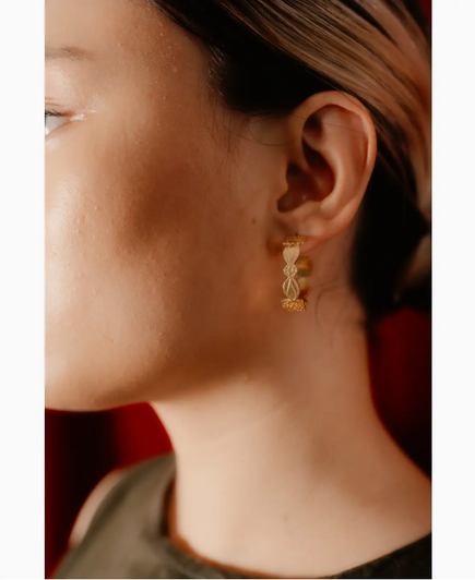 Heritage Gold Hoops - small