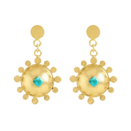 Gold Stupa Earrings