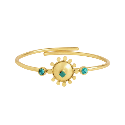 Gold Stupa Bangle