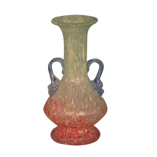 Red/Green Art Glass Vase