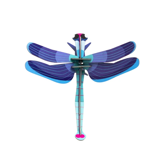 Sapphire Dragonfly 3D Wall Art
