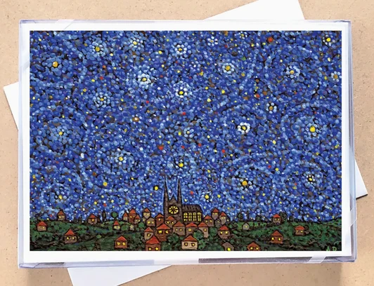 Village Stars Boxed Cards