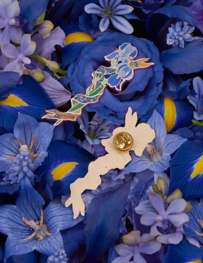 Vincent's Garden Irises Pin