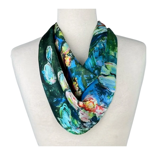 Monet Water Lilies Magnetic Scarf