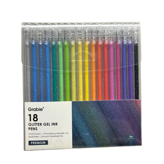 Iridescent Glitter Pen Set of 18
