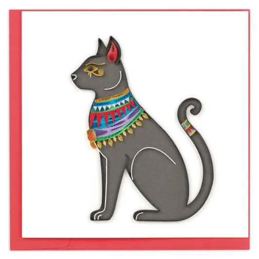 Egyptian Cat Quilling Card