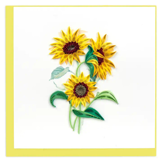 Sunflowers Quilling Card