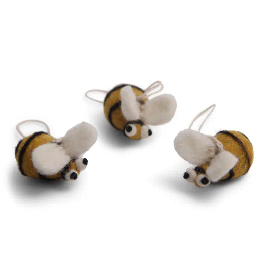 Bee Ornament Set of 3