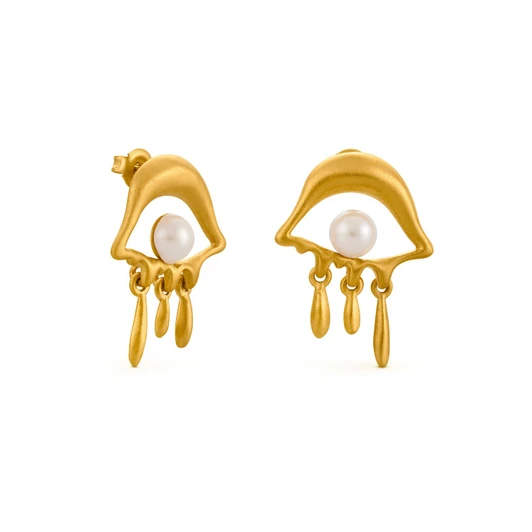 Dali Golden Eye Post Earrings
