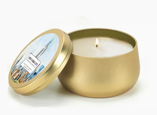 New York City Tin Candle