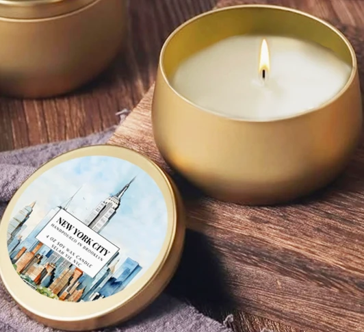 New York City Tin Candle