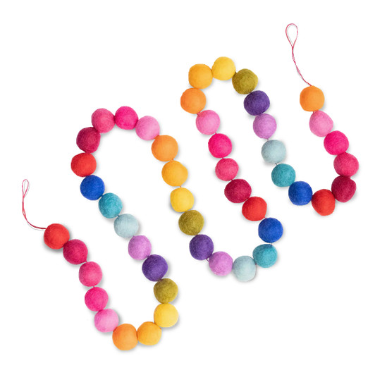 Rainbow Ball Garland