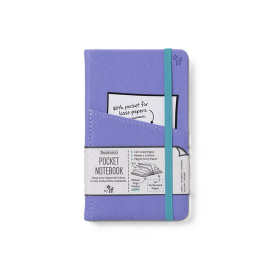 Bookaroo Pocket Notebook - Purple