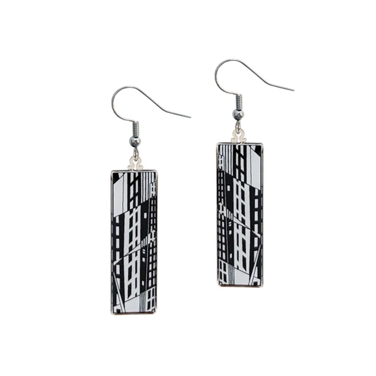 Manhattan Building Earrings