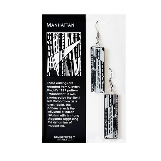 Manhattan Building Earrings