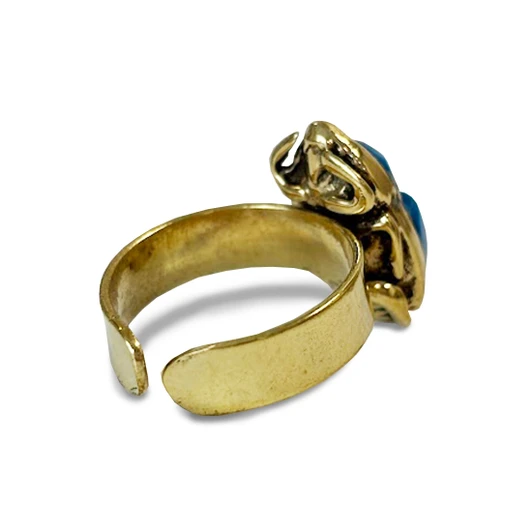 Turquoise Scarab Ring