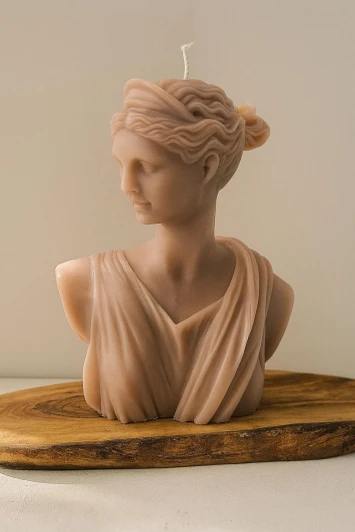 Artemis Bust Candle - Large
