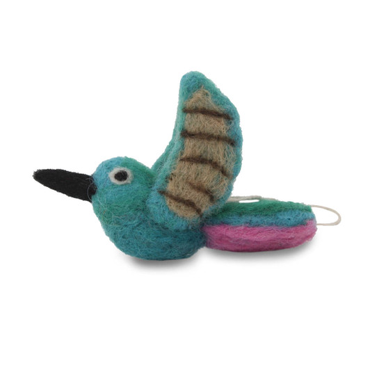 Felted Hummingbird Ornament