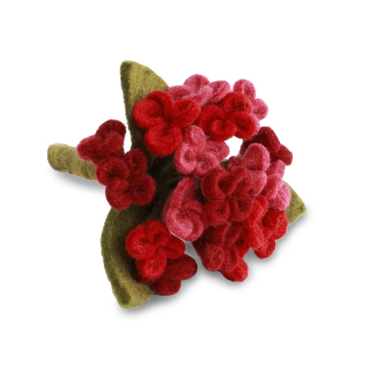 Small Hydrangea - Dark Red