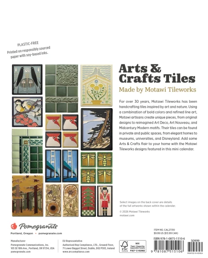 Motawi Tileworks Mini 2027 Calendar