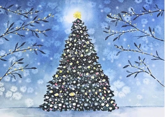 Twilight Tree Holiday Cards